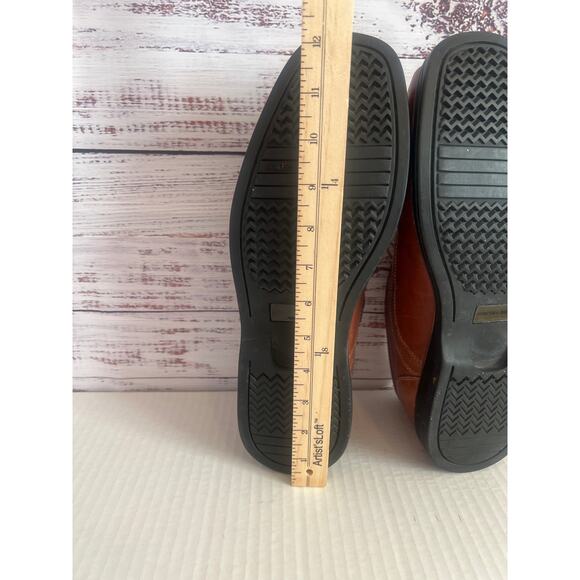 Johnston & Murphy Shuler Bicycle Toe Nebs Dress Shoe Chestnut Brown Size 11 - Picture 13 of 13